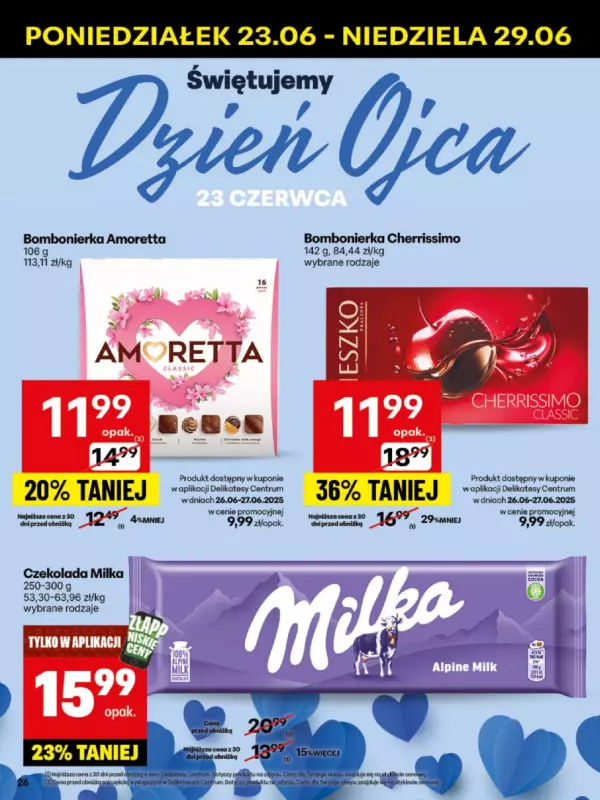 Delikatesy Centrum - gazetka promocyjna Gazetka  do niedzieli 29.06 - strona 26