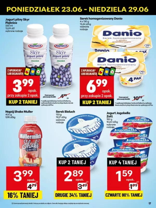Delikatesy Centrum - gazetka promocyjna Gazetka  do niedzieli 29.06 - strona 17