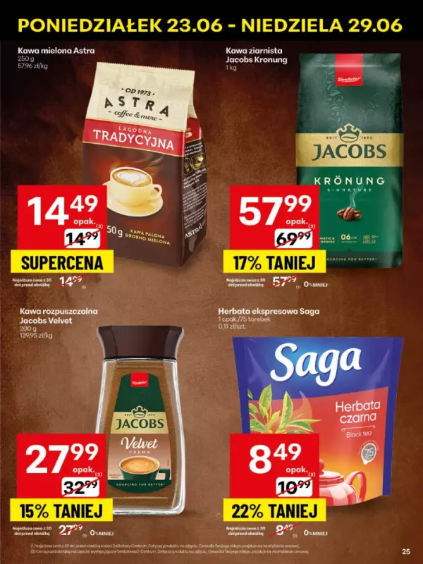 Delikatesy Centrum - gazetka promocyjna Gazetka  do niedzieli 29.06 - strona 25