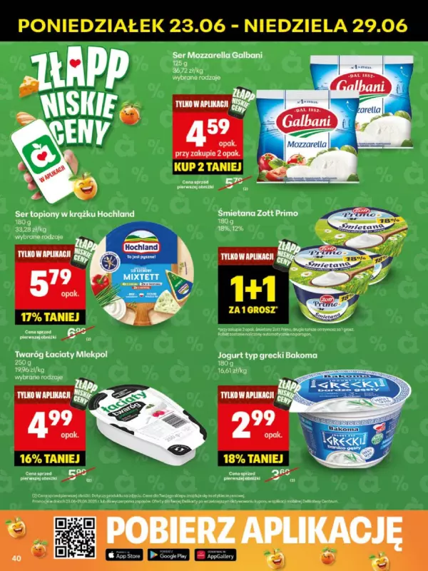 Delikatesy Centrum - gazetka promocyjna Gazetka  do niedzieli 29.06 - strona 40