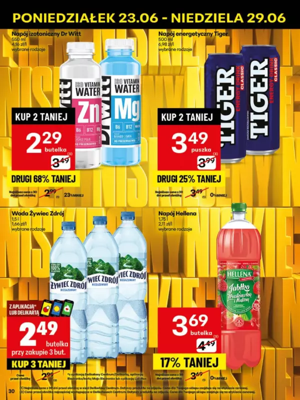 Delikatesy Centrum - gazetka promocyjna Gazetka  do niedzieli 29.06 - strona 30