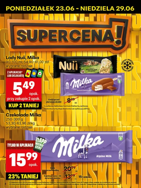 Delikatesy Centrum - gazetka promocyjna Gazetka  do niedzieli 29.06 - strona 4