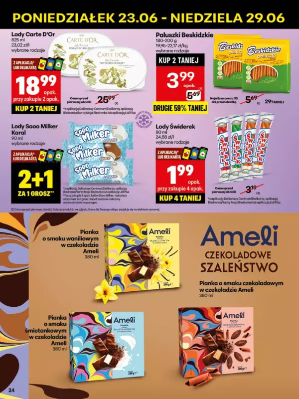 Delikatesy Centrum - gazetka promocyjna Gazetka  do niedzieli 29.06 - strona 24