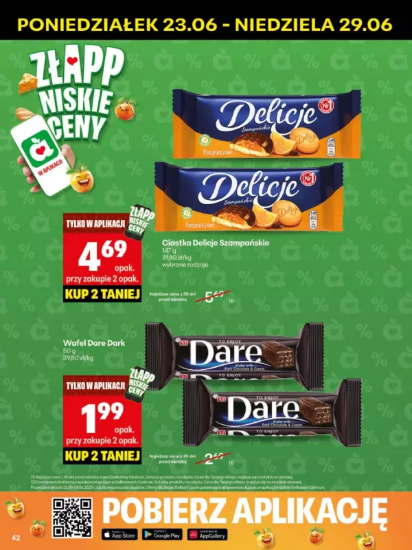 Delikatesy Centrum - gazetka promocyjna Gazetka  do niedzieli 29.06 - strona 42