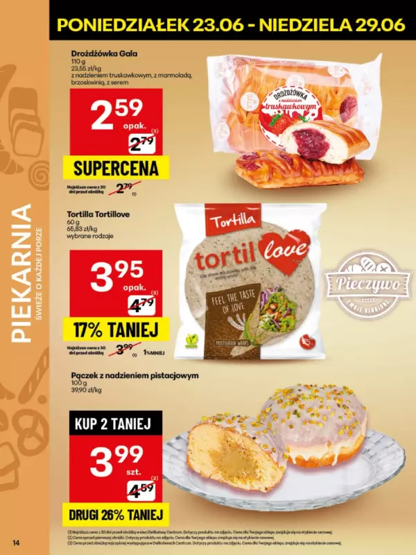 Delikatesy Centrum - gazetka promocyjna Gazetka  do niedzieli 29.06 - strona 14