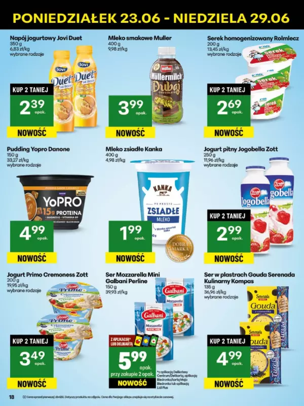 Delikatesy Centrum - gazetka promocyjna Gazetka  do niedzieli 29.06 - strona 18