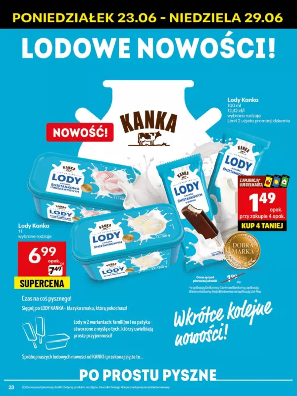Delikatesy Centrum - gazetka promocyjna Gazetka  do niedzieli 29.06 - strona 28
