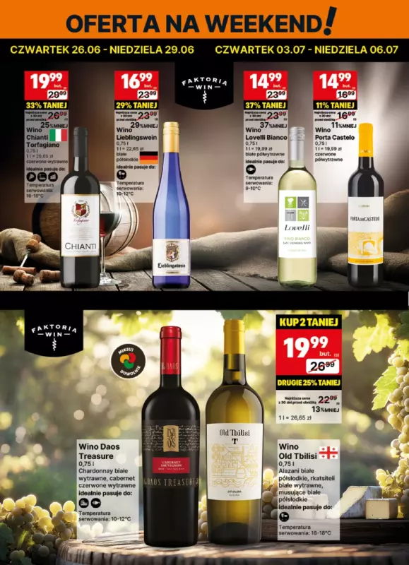 Delikatesy Centrum - gazetka promocyjna Gazetka alkoholowa od poniedziałku 23.06 do niedzieli 06.07 - strona 2
