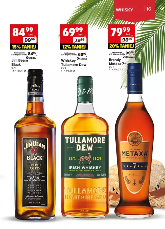 Delikatesy Centrum - gazetka promocyjna Gazetka alkoholowa od poniedziałku 23.06 do niedzieli 06.07 - strona 16