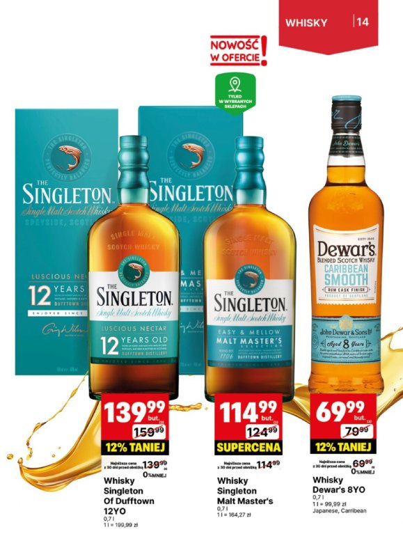 Delikatesy Centrum - gazetka promocyjna Gazetka alkoholowa od poniedziałku 23.06 do niedzieli 06.07 - strona 14