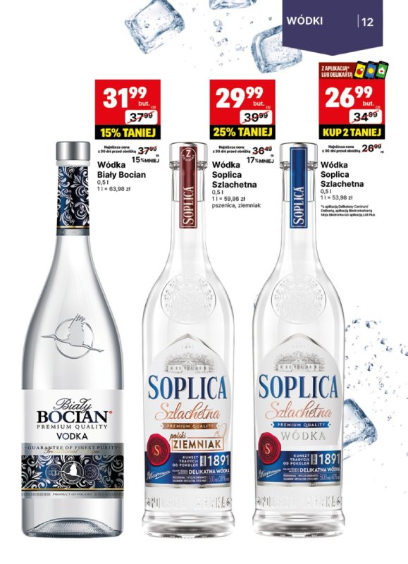 Delikatesy Centrum - gazetka promocyjna Gazetka alkoholowa od poniedziałku 23.06 do niedzieli 06.07 - strona 12