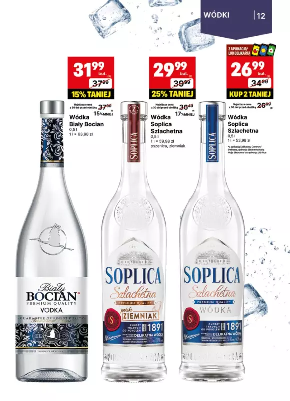 Delikatesy Centrum - gazetka promocyjna Gazetka alkoholowa od poniedziałku 23.06 do niedzieli 06.07 - strona 12