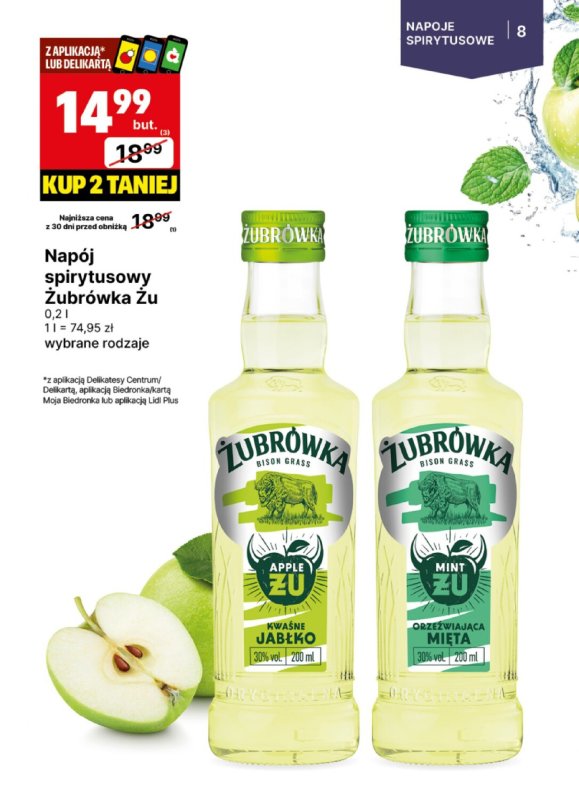 Delikatesy Centrum - gazetka promocyjna Gazetka alkoholowa od poniedziałku 23.06 do niedzieli 06.07 - strona 8