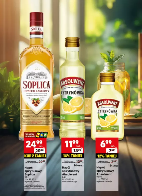 Delikatesy Centrum - gazetka promocyjna Gazetka alkoholowa od poniedziałku 23.06 do niedzieli 06.07 - strona 9