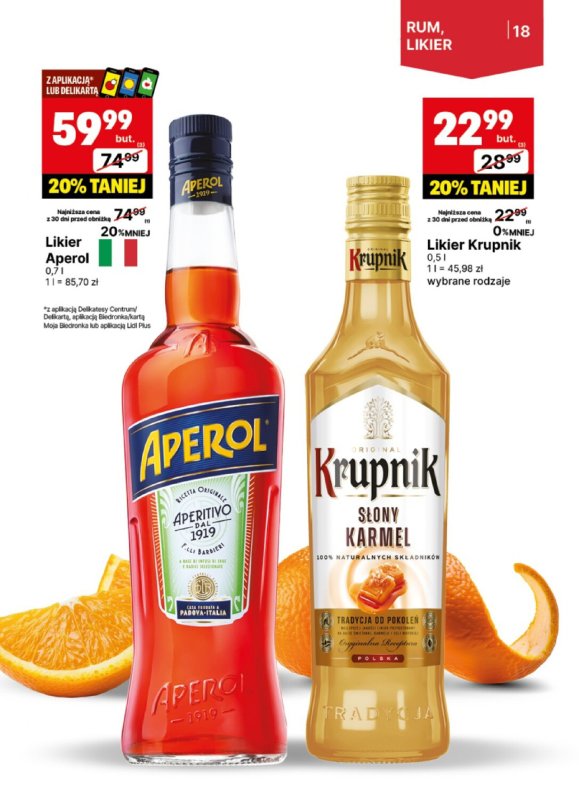 Delikatesy Centrum - gazetka promocyjna Gazetka alkoholowa od poniedziałku 23.06 do niedzieli 06.07 - strona 18