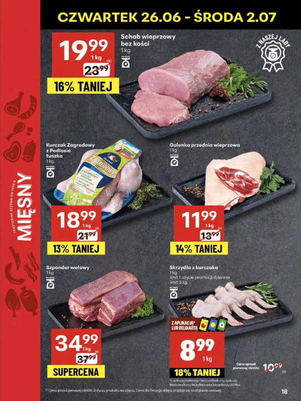 Delikatesy Centrum - gazetka promocyjna Gazetka od czwartku 26.06 do środy 02.07 - strona 18