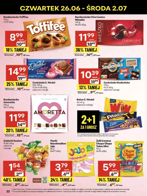Delikatesy Centrum - gazetka promocyjna Gazetka od czwartku 26.06 do środy 02.07 - strona 33