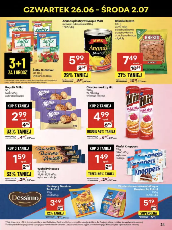 Delikatesy Centrum - gazetka promocyjna Gazetka od czwartku 26.06 do środy 02.07 - strona 34