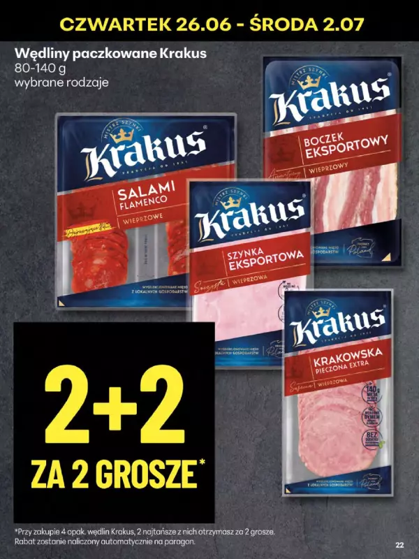 Delikatesy Centrum - gazetka promocyjna Gazetka od czwartku 26.06 do środy 02.07 - strona 22