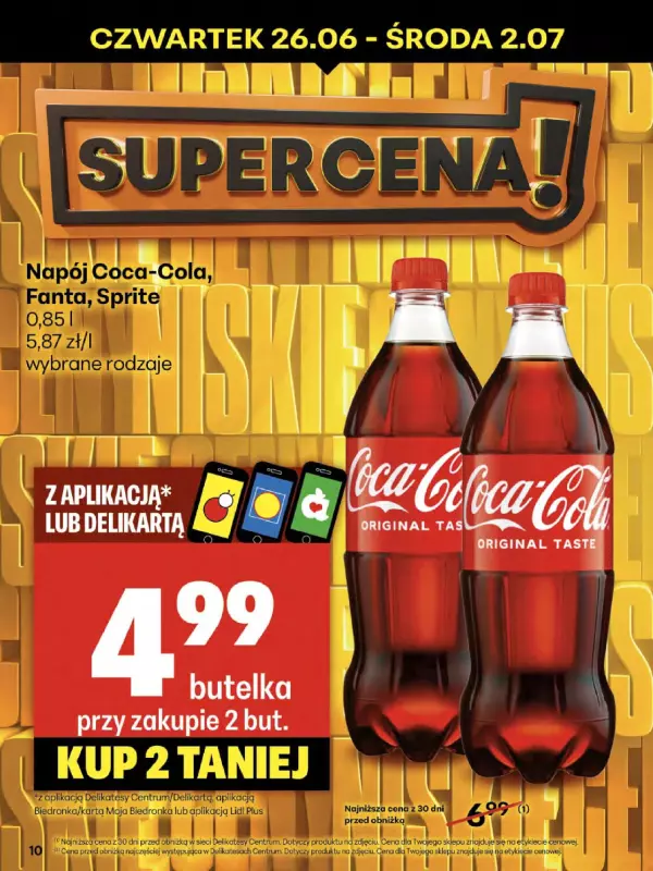 Delikatesy Centrum - gazetka promocyjna Gazetka od czwartku 26.06 do środy 02.07 - strona 10