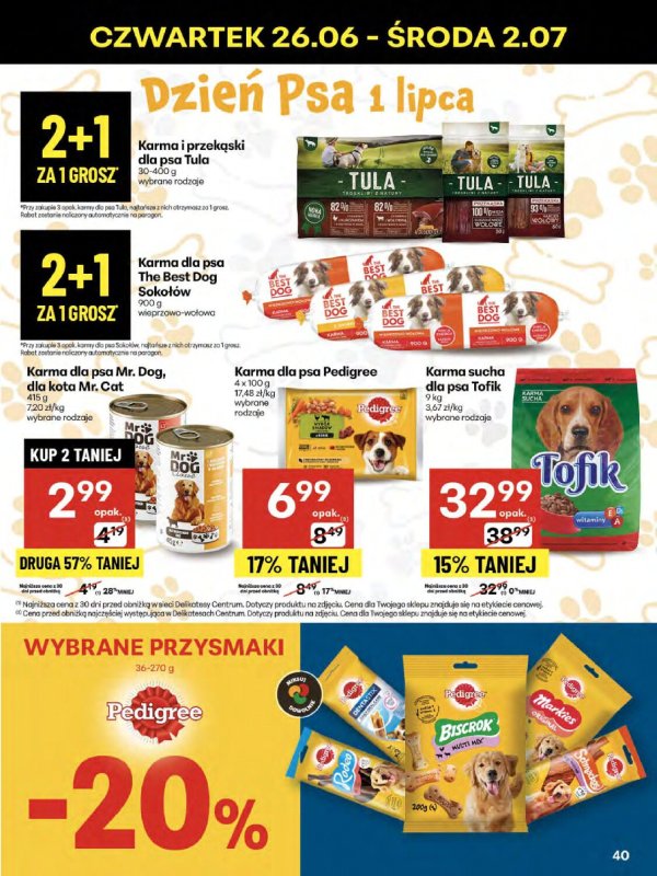 Delikatesy Centrum - gazetka promocyjna Gazetka od czwartku 26.06 do środy 02.07 - strona 40
