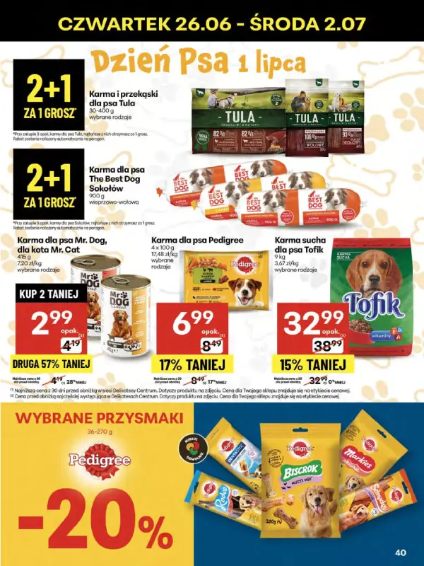Delikatesy Centrum - gazetka promocyjna Gazetka od czwartku 26.06 do środy 02.07 - strona 40