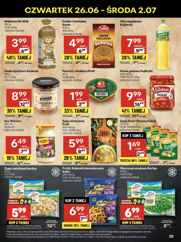 Delikatesy Centrum - gazetka promocyjna Gazetka od czwartku 26.06 do środy 02.07 - strona 28