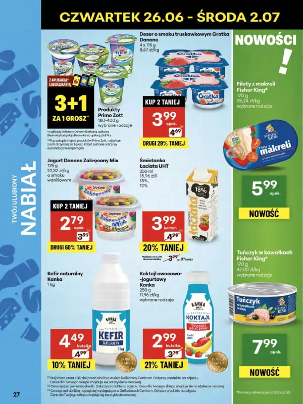 Delikatesy Centrum - gazetka promocyjna Gazetka od czwartku 26.06 do środy 02.07 - strona 27