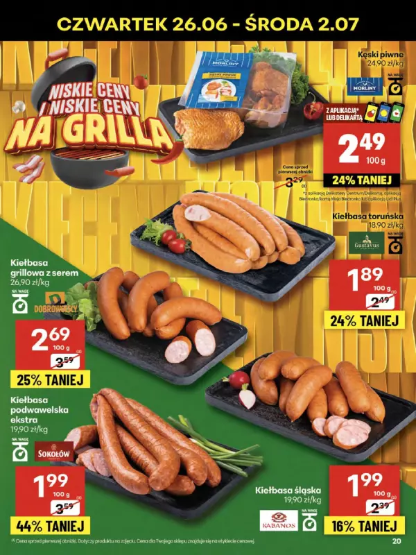 Delikatesy Centrum - gazetka promocyjna Gazetka od czwartku 26.06 do środy 02.07 - strona 20