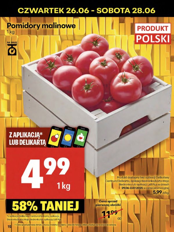 Delikatesy Centrum - gazetka promocyjna Gazetka od czwartku 26.06 do środy 02.07 - strona 15