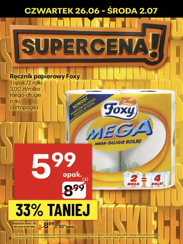 Delikatesy Centrum - gazetka promocyjna Gazetka od czwartku 26.06 do środy 02.07 - strona 4