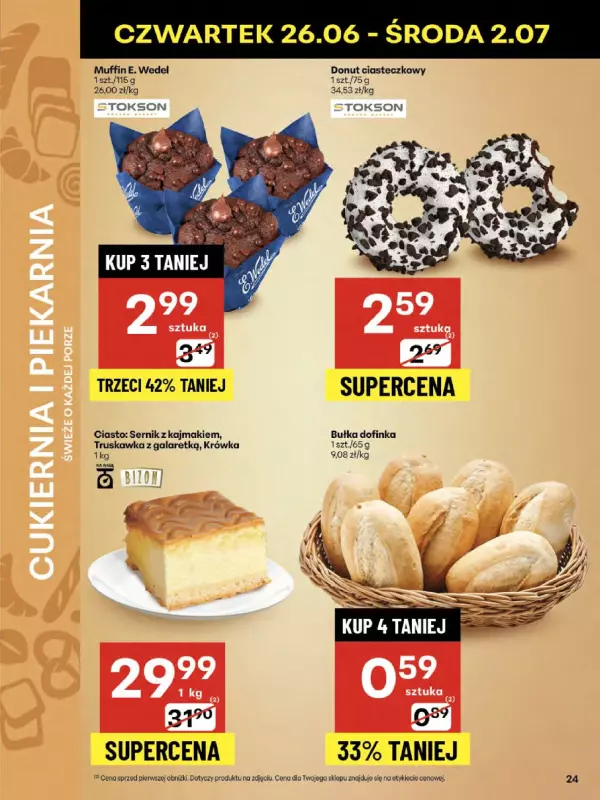 Delikatesy Centrum - gazetka promocyjna Gazetka od czwartku 26.06 do środy 02.07 - strona 24