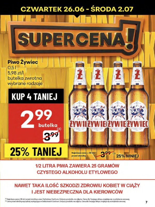 Delikatesy Centrum - gazetka promocyjna Gazetka od czwartku 26.06 do środy 02.07 - strona 7