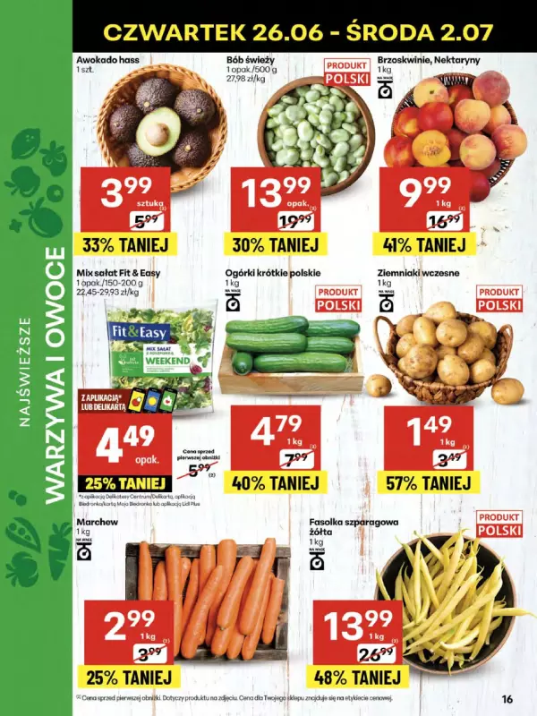 Delikatesy Centrum - gazetka promocyjna Gazetka od czwartku 26.06 do środy 02.07 - strona 16