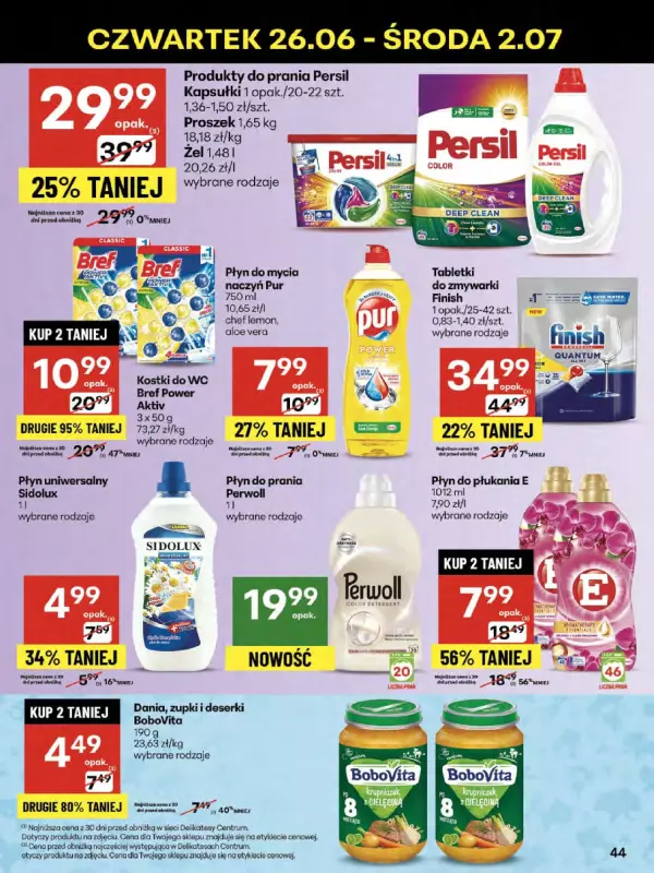 Delikatesy Centrum - gazetka promocyjna Gazetka od czwartku 26.06 do środy 02.07 - strona 44