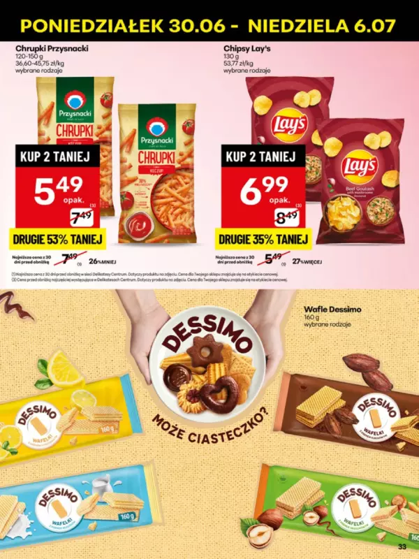Delikatesy Centrum - gazetka promocyjna Gazetka  do niedzieli 06.07 - strona 33