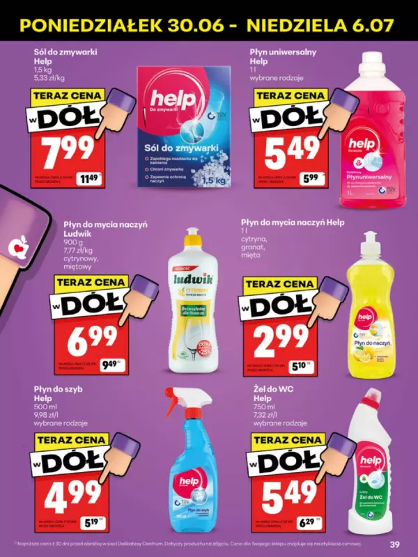Delikatesy Centrum - gazetka promocyjna Gazetka  do niedzieli 06.07 - strona 39