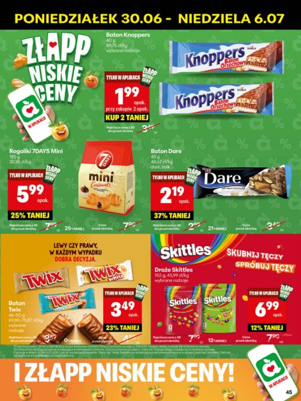 Delikatesy Centrum - gazetka promocyjna Gazetka  do niedzieli 06.07 - strona 45