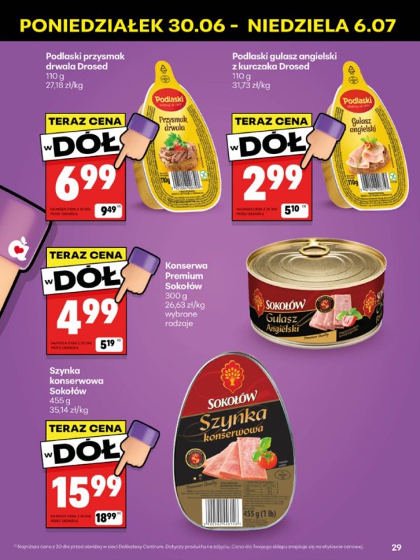 Delikatesy Centrum - gazetka promocyjna Gazetka  do niedzieli 06.07 - strona 29