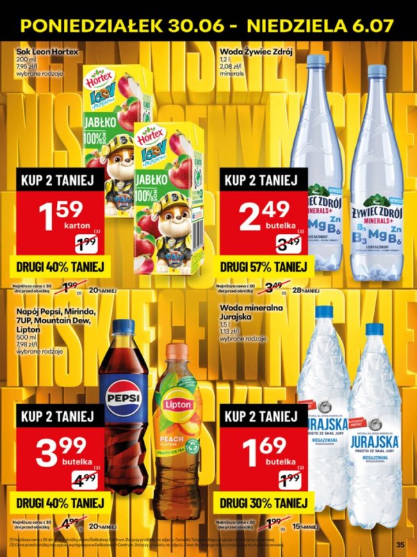 Delikatesy Centrum - gazetka promocyjna Gazetka  do niedzieli 06.07 - strona 35