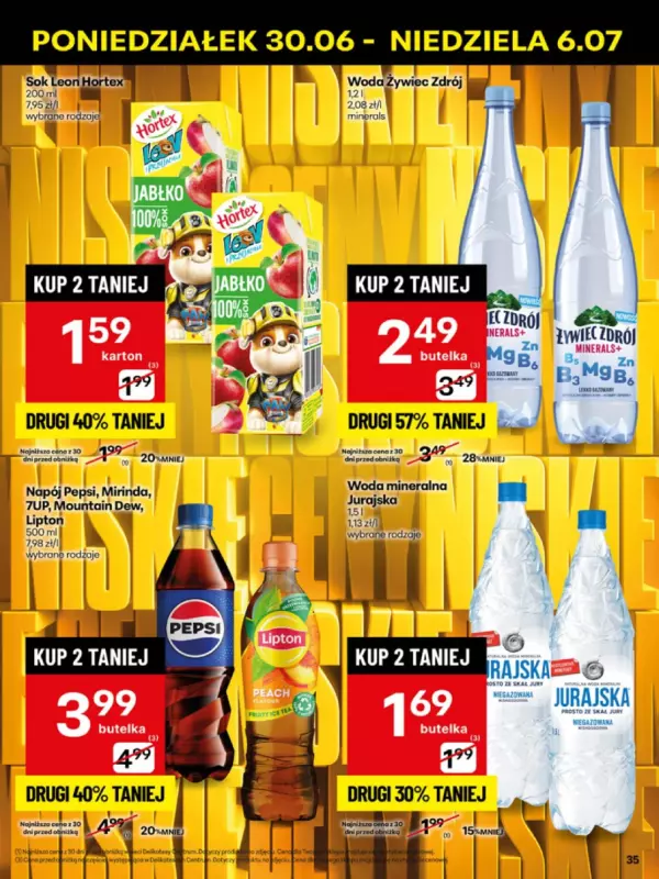 Delikatesy Centrum - gazetka promocyjna Gazetka  do niedzieli 06.07 - strona 35