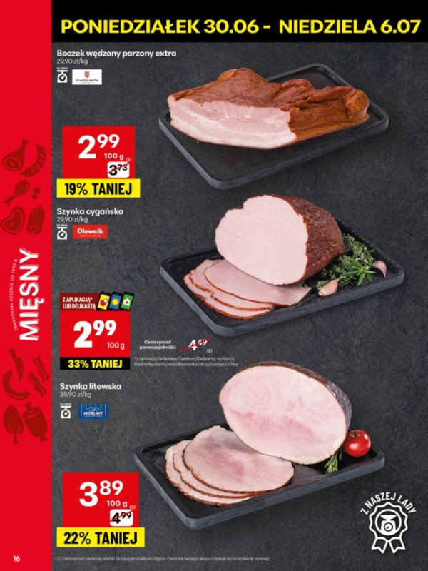 Delikatesy Centrum - gazetka promocyjna Gazetka  do niedzieli 06.07 - strona 16