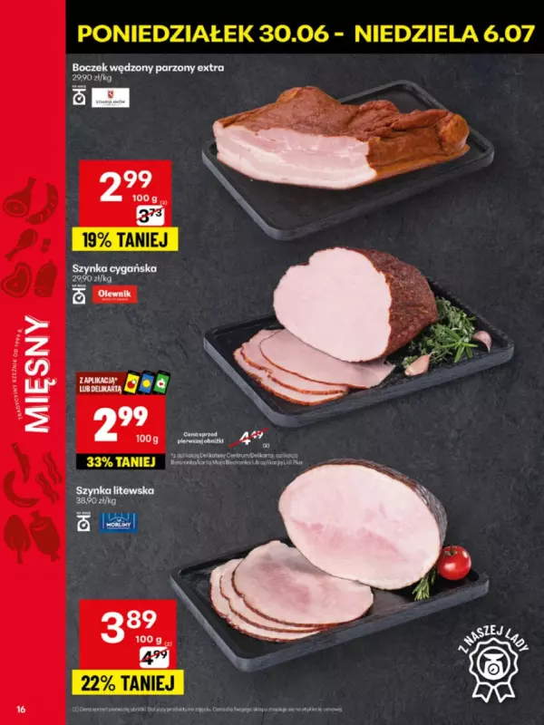 Delikatesy Centrum - gazetka promocyjna Gazetka  do niedzieli 06.07 - strona 16