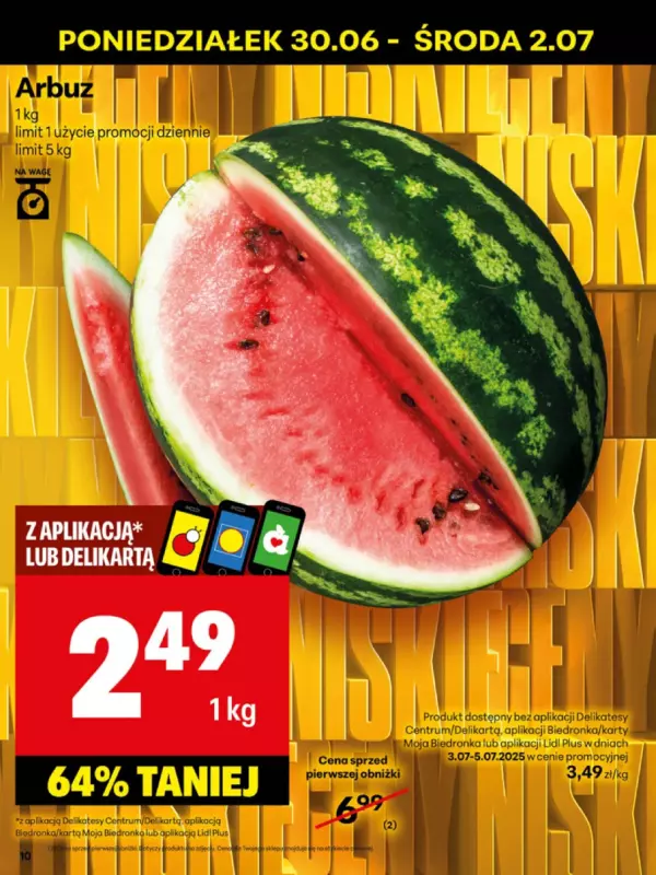 Delikatesy Centrum - gazetka promocyjna Gazetka  do niedzieli 06.07 - strona 10