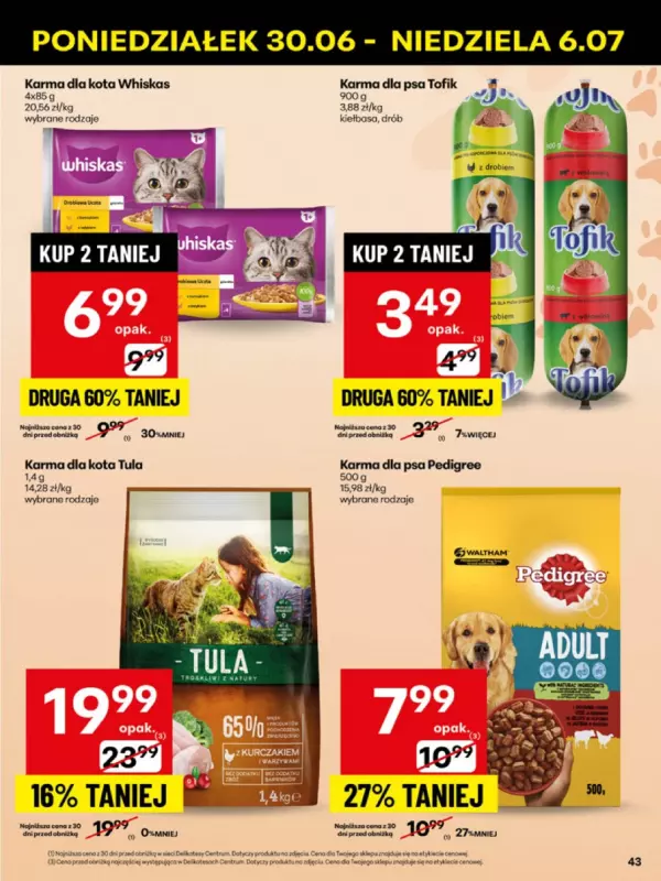 Delikatesy Centrum - gazetka promocyjna Gazetka  do niedzieli 06.07 - strona 43