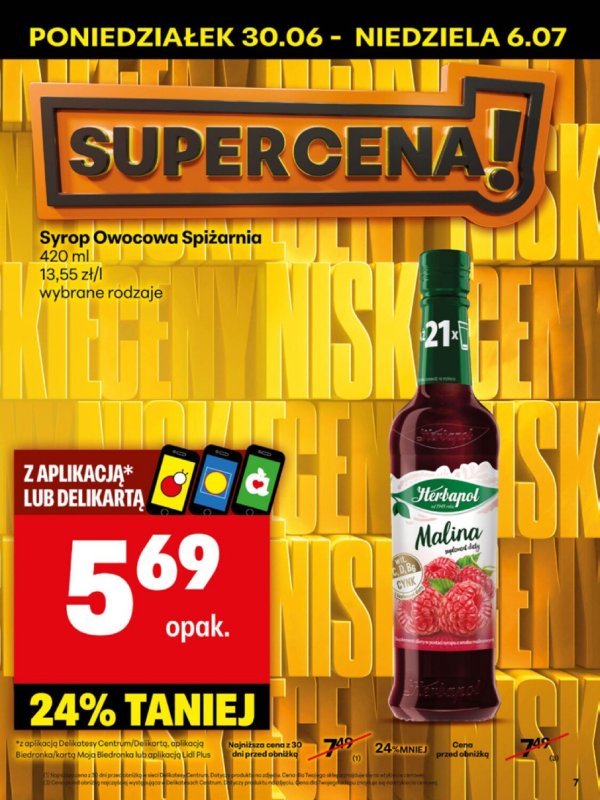 Delikatesy Centrum - gazetka promocyjna Gazetka  do niedzieli 06.07 - strona 7