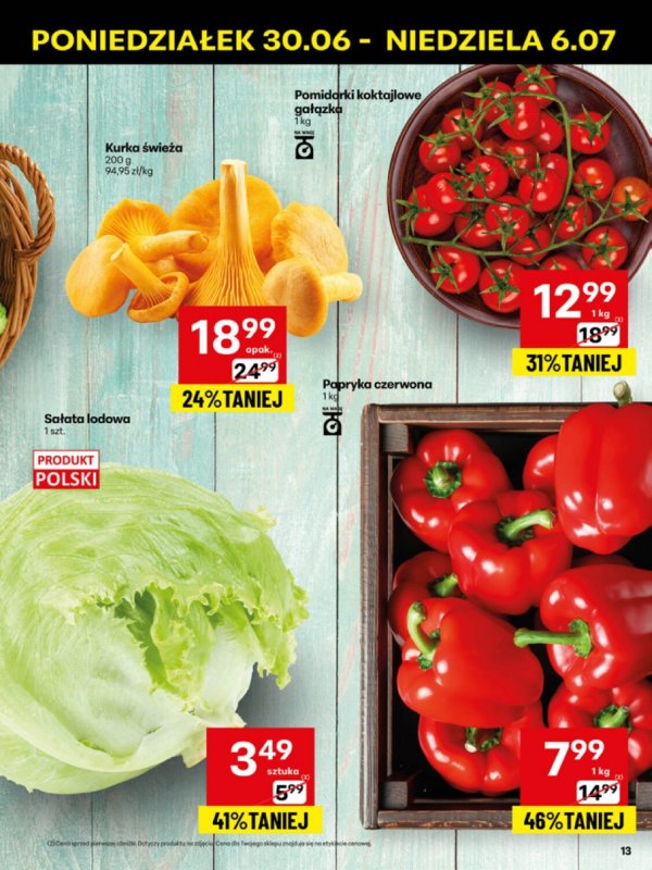 Delikatesy Centrum - gazetka promocyjna Gazetka  do niedzieli 06.07 - strona 13