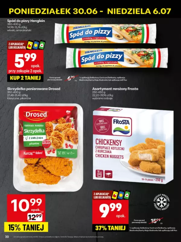 Delikatesy Centrum - gazetka promocyjna Gazetka  do niedzieli 06.07 - strona 30