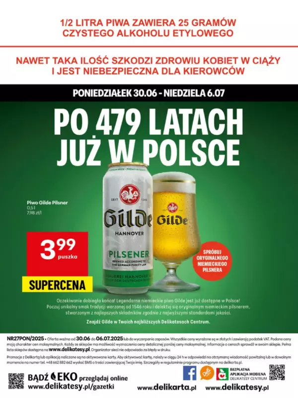 Delikatesy Centrum - gazetka promocyjna Gazetka  do niedzieli 06.07 - strona 48