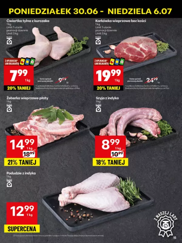 Delikatesy Centrum - gazetka promocyjna Gazetka  do niedzieli 06.07 - strona 15